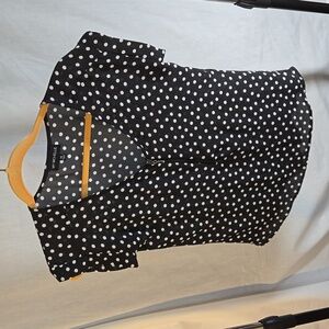 My Michelle, Junior's Size XS, Black and White, Blouse